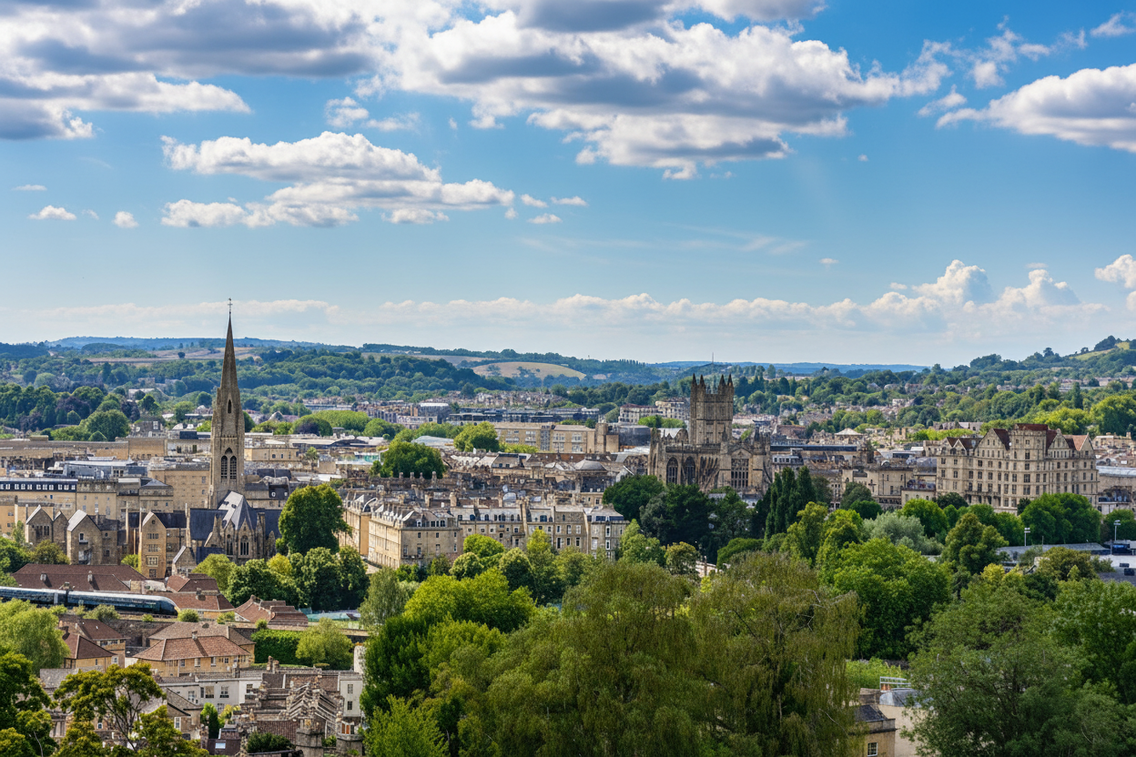 Bath Skyline A2 Print