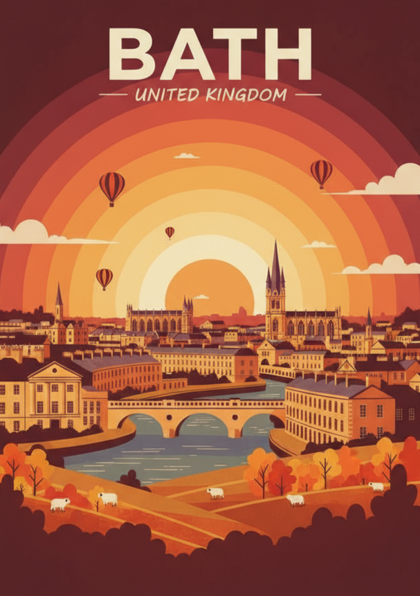 Bath A4 Poster