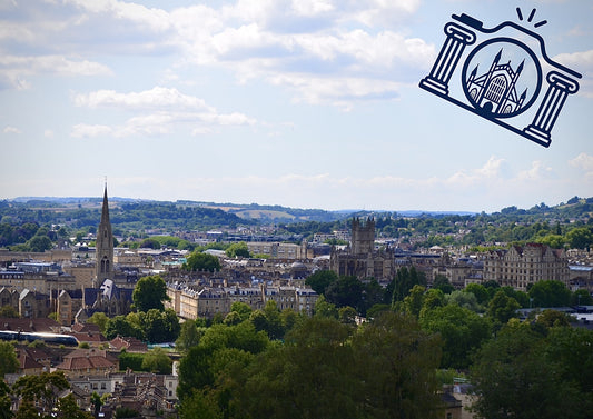 Bath City Skyline A4 Print